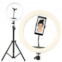 Statyw + lampa led ring 30cm + uchwyt na telefon (RLT-1201) DENVER