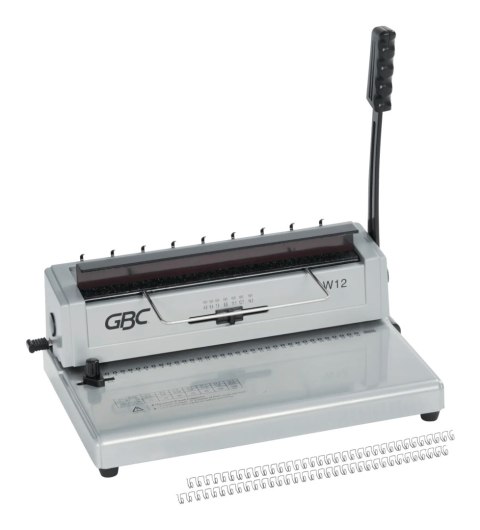 Bindownica drutowa W12 z ręcznym dziurkaczem binduje do 125 kartek A4 4410043 GBC Bindownica drutowa W12 z ręcznym dziurkaczem binduje do 125 kartek A4 4410043 GBC