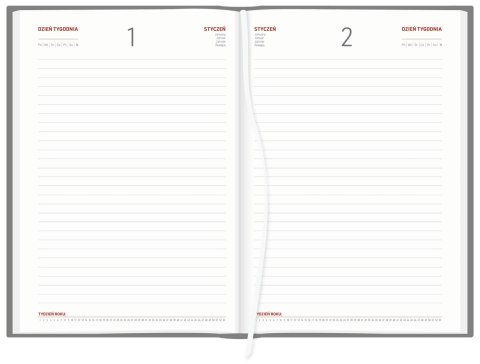 Kalendarz A4 Vivella UNIWERSALNY dzienny p.biały 238 A4DB czarny Wokół Nas