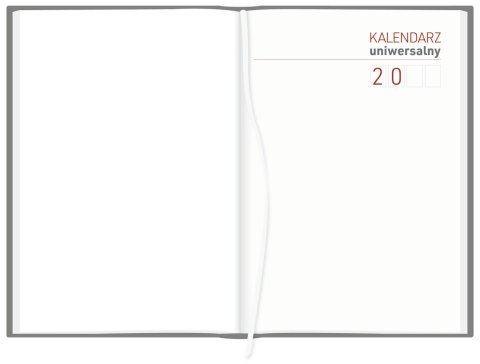 Kalendarz A4 Vivella UNIWERSALNY dzienny p.biały 238 A4DB czarny Wokół Nas