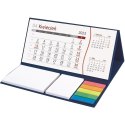 Kalendarz z notesem miesięczny granatowy 2026 KB064B Wokół Nas