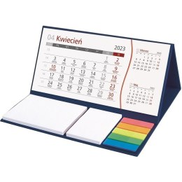 Kalendarz z notesem miesięczny granatowy 2026 KB064B Wokół Nas