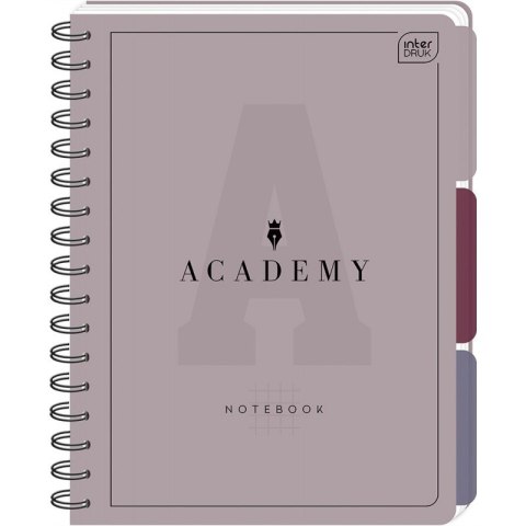 Kołozeszyt A4 100k. kratka 90g przekł PP ACADEMY