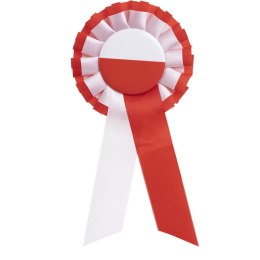 Kotylion duży biało-czerwony KBC BREWIS