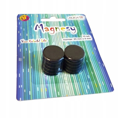 Magnesy 20mm/4mm (10szt.) MAG-327 ALIGA Magnesy 20mm/4mm (10szt.) MAG-327 ALIGA