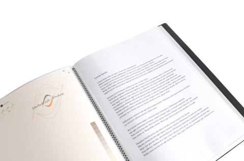 Teczka ofertowa A4 PP 20 koszulek CZARNA BT630-V20 TETIS