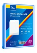 Teczka ofertowa A4 PP 40 koszulek NIEBIESKA BT630-N40 TETIS