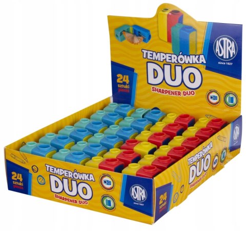 Temperówka podwójna z pojemnikiem DUO 404121001 ASTRA Temperówka podwójna z pojemnikiem DUO 404121001 ASTRA
