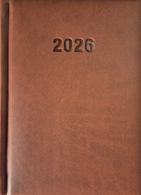 Terminarz A5 dzienny, okładka skóropodobna - tłoczone szycie K6 BESKIDY