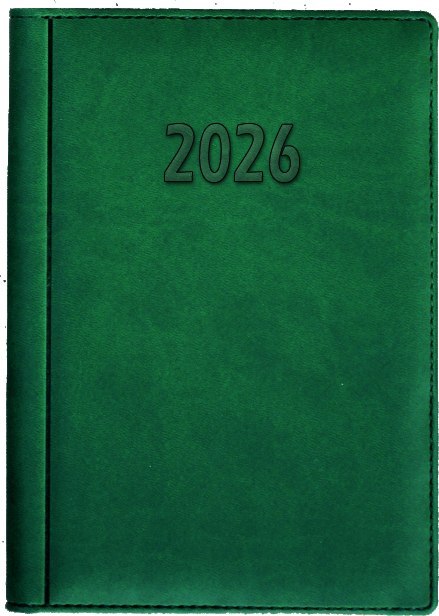 Terminarz A5 dzienny, okładka skóropodobna - tłoczone szycie K6 BESKIDY