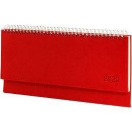 Terminarz leżący Vivella 2026 czerwony KB047VB Wokół Nas