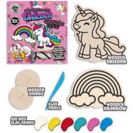 Zestaw do kolorowania plasteliną na drewnie JEDNOROŻEC 0465-0073-09 Panta Plast