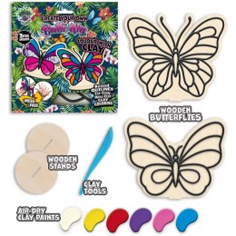 Zestaw do kolorowania plasteliną na drewnie MOTYLE 0465-0073-01 Panta Plast