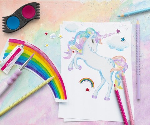 Brokat w żelu RAINBOW 12ml. (2szt.) blister 125089 Faber-Castell