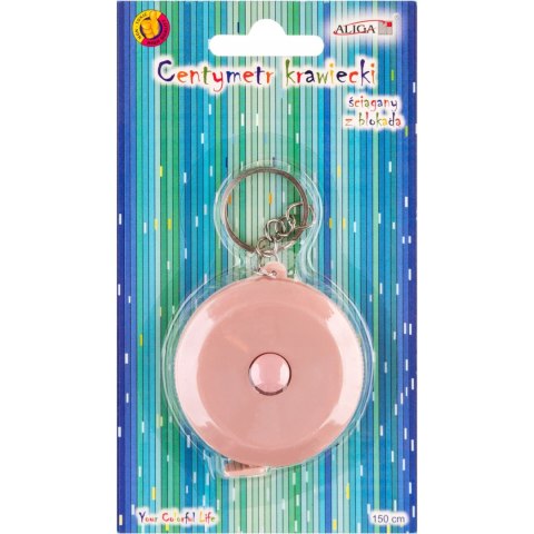 Centymetr krawiecki ściągany z blokadą 150cm CK-2905 ALIGA