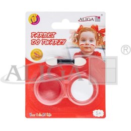 Farby do malowania twarzy i ciała (2 farby i aplikator) FA002 ALIGA