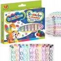 Flamastry dla dzieci ze stempelkami Zestaw 12 kolorów Pisaki Mazaki BAMBINO St.Majewski