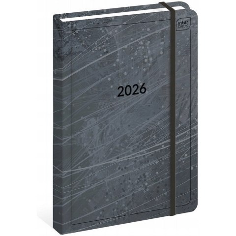 Kalendarz książkowy 2026 A5 192 Mat+UV Stone INTERDRUK