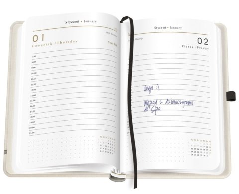 Kalendarz książkowy 2026 A5 384 Mat+UV Cherry INTERDRUK