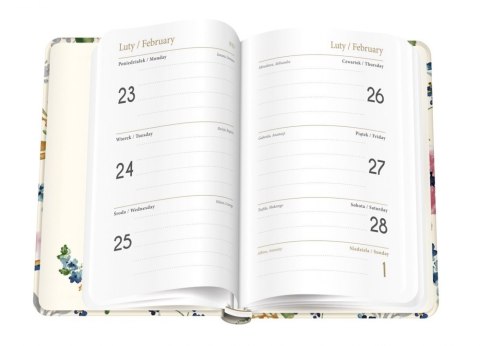 Kalendarz książkowy A6 192 Mat+UV blossom INTERDRUK