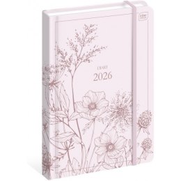 Kalendarz książkowy B5 192 Mat+UV Wildflowers INTERDRUK