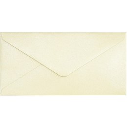 Koperta 80x160mm Pearl kremowy 150g. (10szt.) 280491 Galeria Papieru