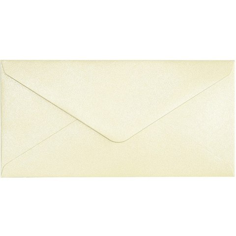 Koperta 80x160mm Pearl kremowy 150g. (10szt.) 280491 Galeria Papieru