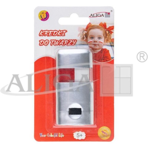 Kredki w sztyfcie do malowania twarzy i ciała BARWY NARODOWE FC-2 ALIGA