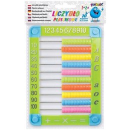 Liczydło plastikowe duże z podpórką 15,5x22cm mix kolorów F8590 367386 TITANIUM