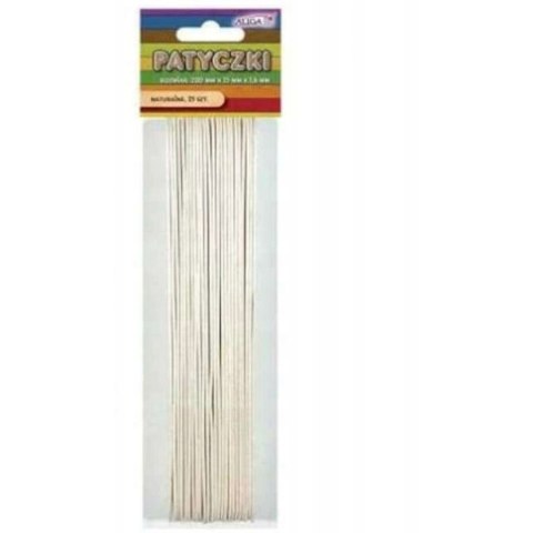 Patyczki PK-0029 bezbarwne (25szt.) 200x25x1.6mm ALIGA Patyczki PK-0029 bezbarwne (25szt.) 200x25x1.6mm ALIGA