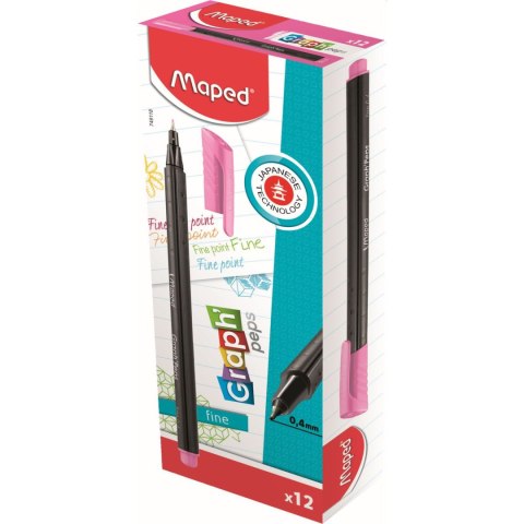 Cienkopis Graph Peps różowy 749118 MAPED Cienkopis Graph Peps różowy 749118 MAPED