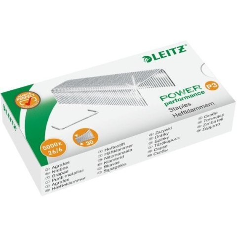 Zszywki 26/6 galwanizowane 5000szt 55721000 LEITZ Zszywki 26/6 galwanizowane 5000szt 55721000 LEITZ