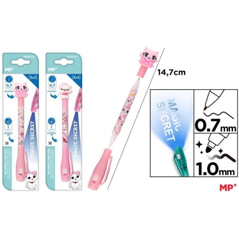 Długopis Magiczny UV podwójna końcówka KOTKI PE260-03 MP Poland