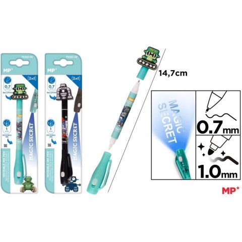 Długopis Magiczny UV podwójna końcówka ROBOTY PE260-08 MP Poland Długopis Magiczny UV podwójna końcówka ROBOTY PE260-08 MP Poland