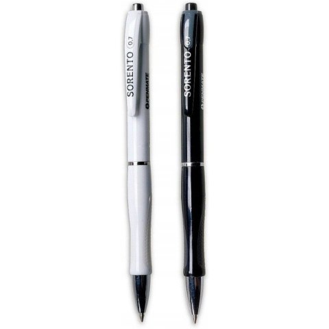 Długopis SORENTO Black- White TT7164 PENMATE