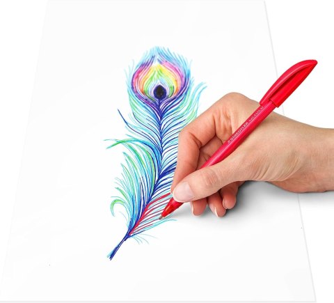 Długopis jednorazowy trójkątny M 10kol. STAEDTLER S 4320 MC10 Długopis jednorazowy trójkątny M 10kol. STAEDTLER S 4320 MC10