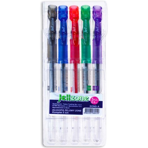 Pióro żelowe DONG-A Jell ZONE 5 kolorów TT5048 Pióro żelowe DONG-A Jell ZONE 5 kolorów TT5048