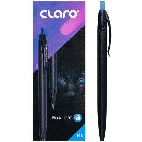 Długopis automatyczny CLARO BLACK JET RT 1,0mm niebieski Długopis automatyczny CLARO BLACK JET RT 1,0mm niebieski