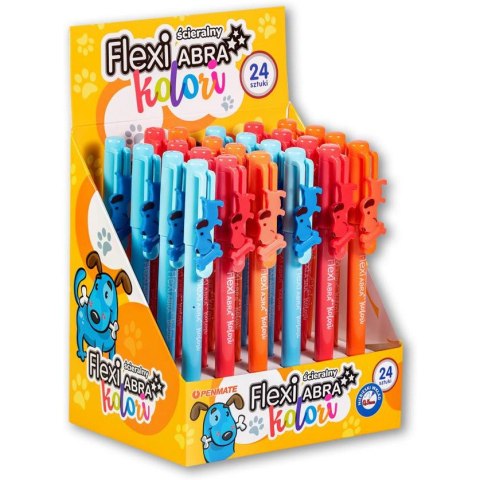 Długopis ścieralny FLEXI Abra Kolori Dogi TT7963 Długopis ścieralny FLEXI Abra Kolori Dogi TT7963