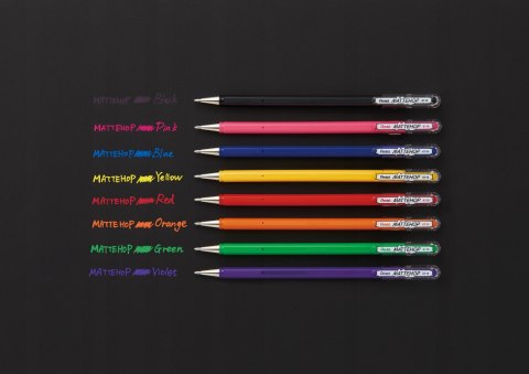 Długopis żelowy MATTEHOP 1,0mm (8 szt.) K110V-ST8PL PENTEL Długopis żelowy MATTEHOP 1,0mm (8 szt.) K110V-ST8PL PENTEL