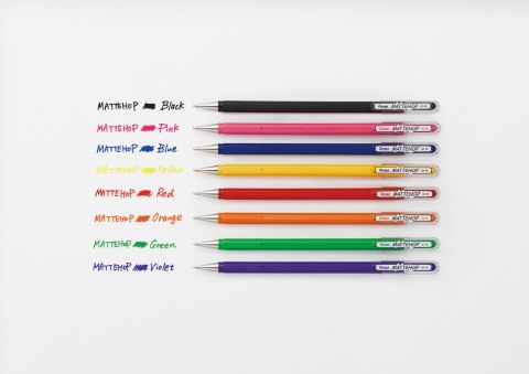 Długopis żelowy MATTEHOP 1,0mm (8 szt.) K110V-ST8PL PENTEL Długopis żelowy MATTEHOP 1,0mm (8 szt.) K110V-ST8PL PENTEL