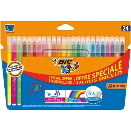 Flamastry 20+4fluo KID COULEUR 921360 BIC Flamastry 20+4fluo KID COULEUR 921360 BIC