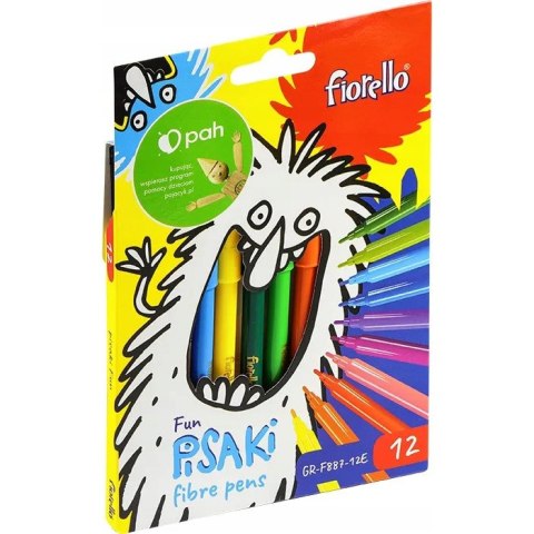 Flamastry FIORELLO FUN 12 kolorów GR-F887-12E EXTRA 160-2325 Flamastry FIORELLO FUN 12 kolorów GR-F887-12E EXTRA 160-2325