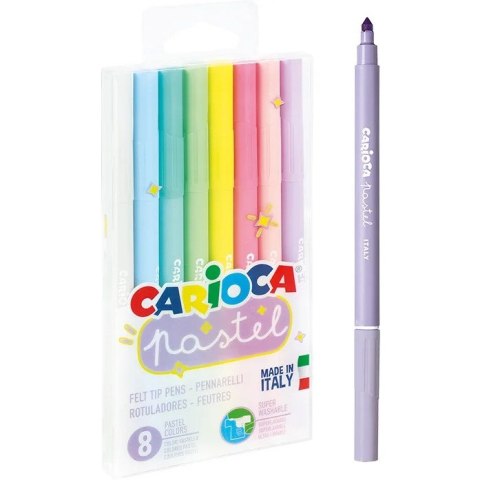 Pisaki pastelowe CARIOCA 8kolorów 160-2228 Pisaki pastelowe CARIOCA 8kolorów 160-2228