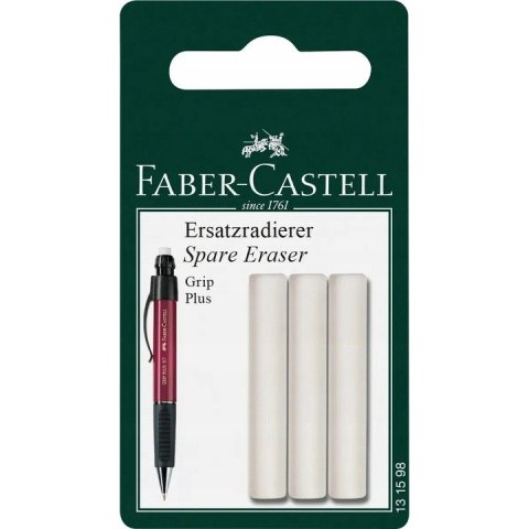 Gumka zapas do ołówka GRIP PLUS 0,7mm (3szt.) 131598 FABER-CASTELL Gumka zapas do ołówka GRIP PLUS 0,7mm (3szt.) 131598 FABER-CASTELL