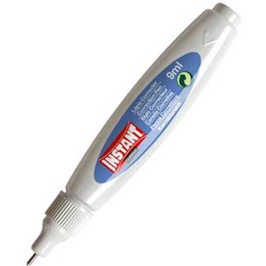 Korektor w pisaku z metalową końcówką 9ml INSTANT 90811 Korektor w pisaku z metalową końcówką 9ml INSTANT 90811