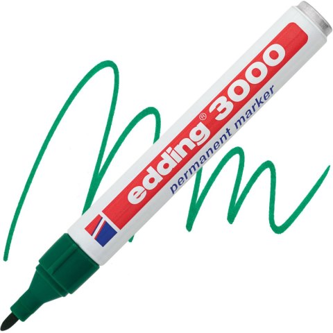 Marker EDDING 3000/004Z zielony okrągłą końcówka Marker EDDING 3000/004Z zielony okrągłą końcówka