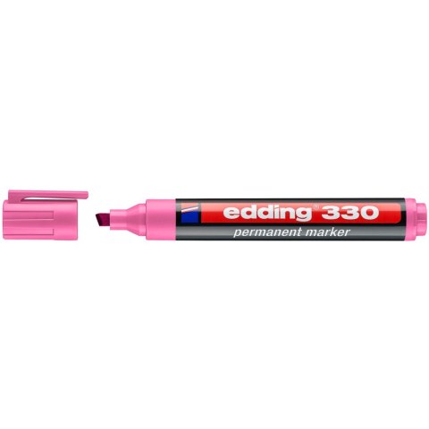 Marker permanentny 330-9 różowy ścięta końcówka 330/009/R EDDING Marker permanentny 330-9 różowy ścięta końcówka 330/009/R EDDING
