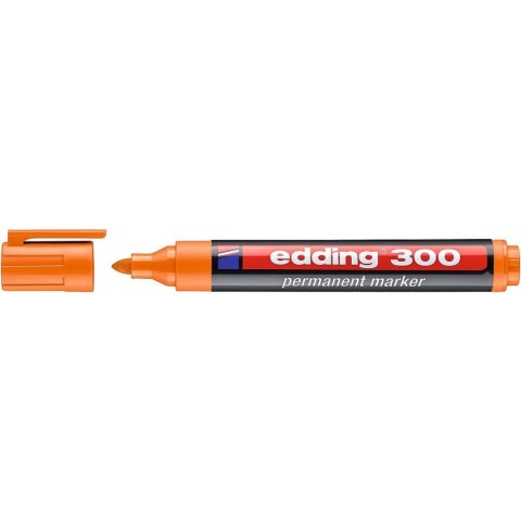 Marker permanentny pomarańczowy okrągła końcówka 300/006/P EDDING Marker permanentny pomarańczowy okrągła końcówka 300/006/P EDDING